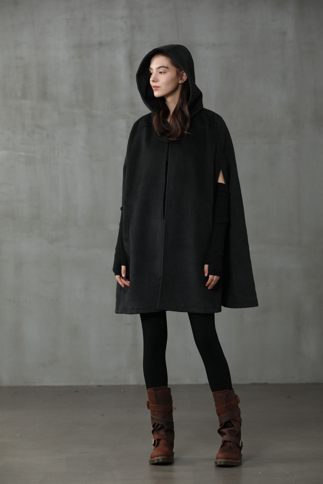 The New Yorker | Hooded Cashmere Cape