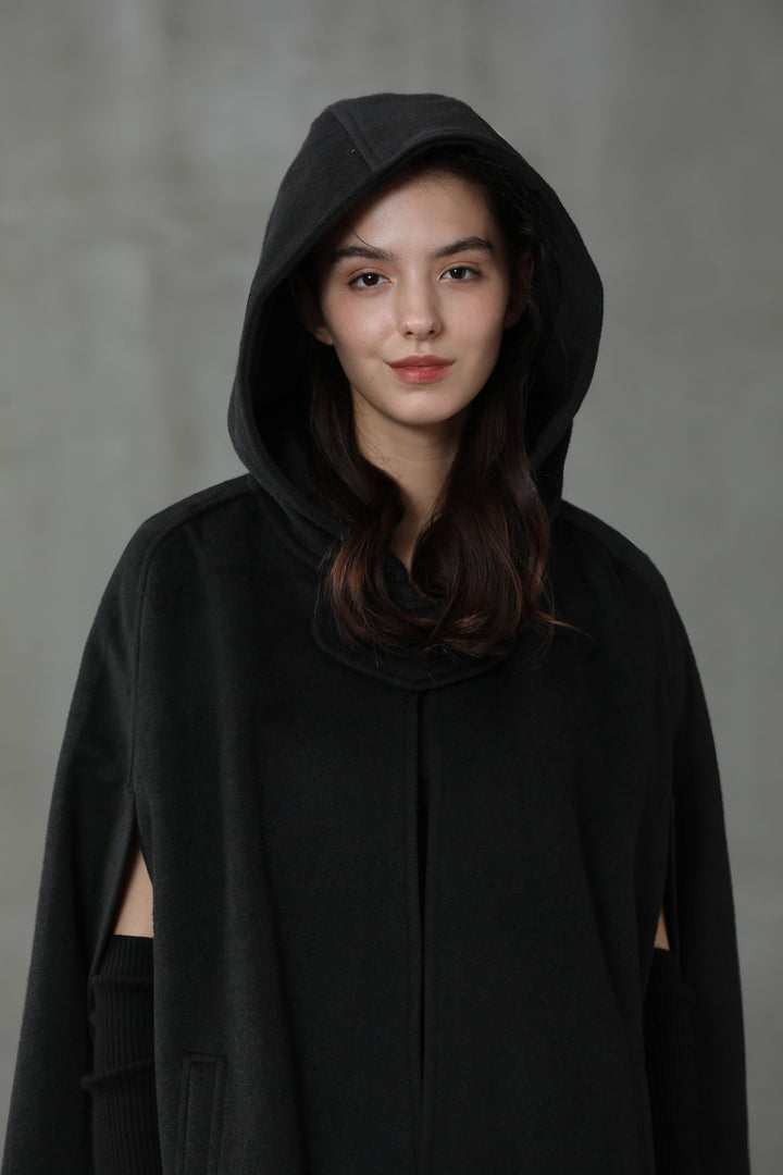 The New Yorker | Hooded Cashmere Cape