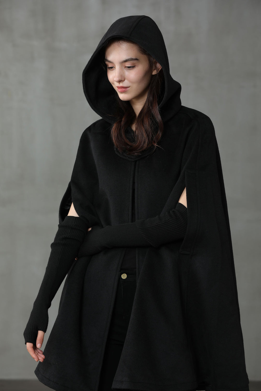 The New Yorker | Hooded Cashmere Cape