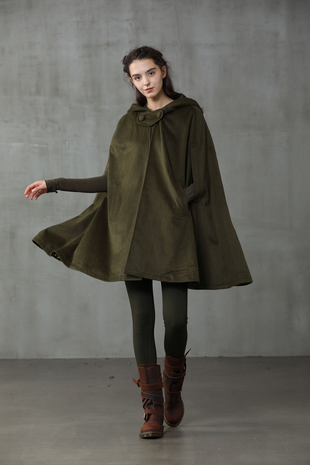 The New Yorker | Hooded Cashmere Cape