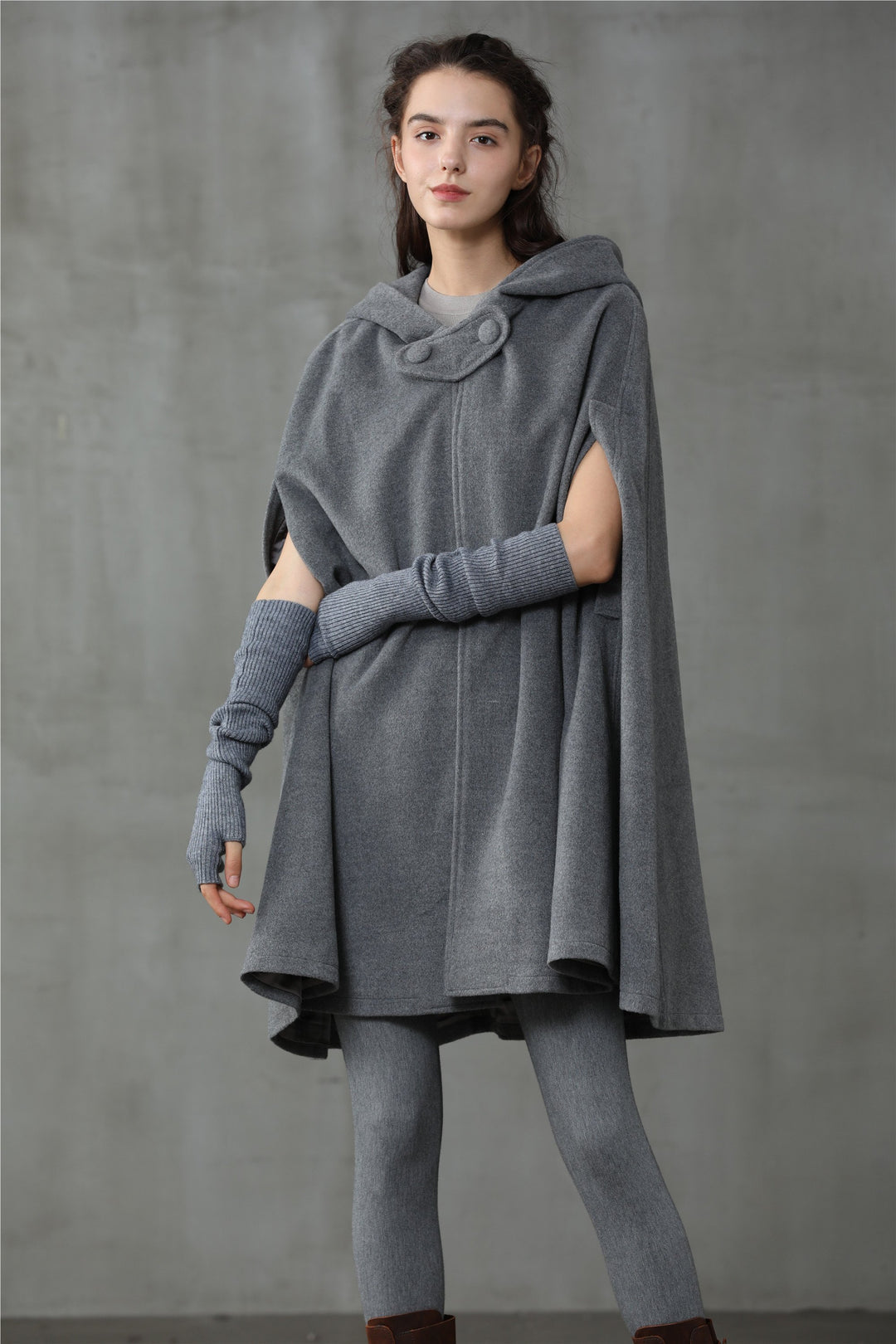 The New Yorker | Hooded Cashmere Cape