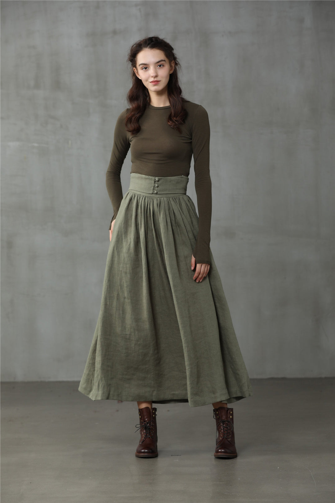 Hannah 38 | Girdle linen skirt