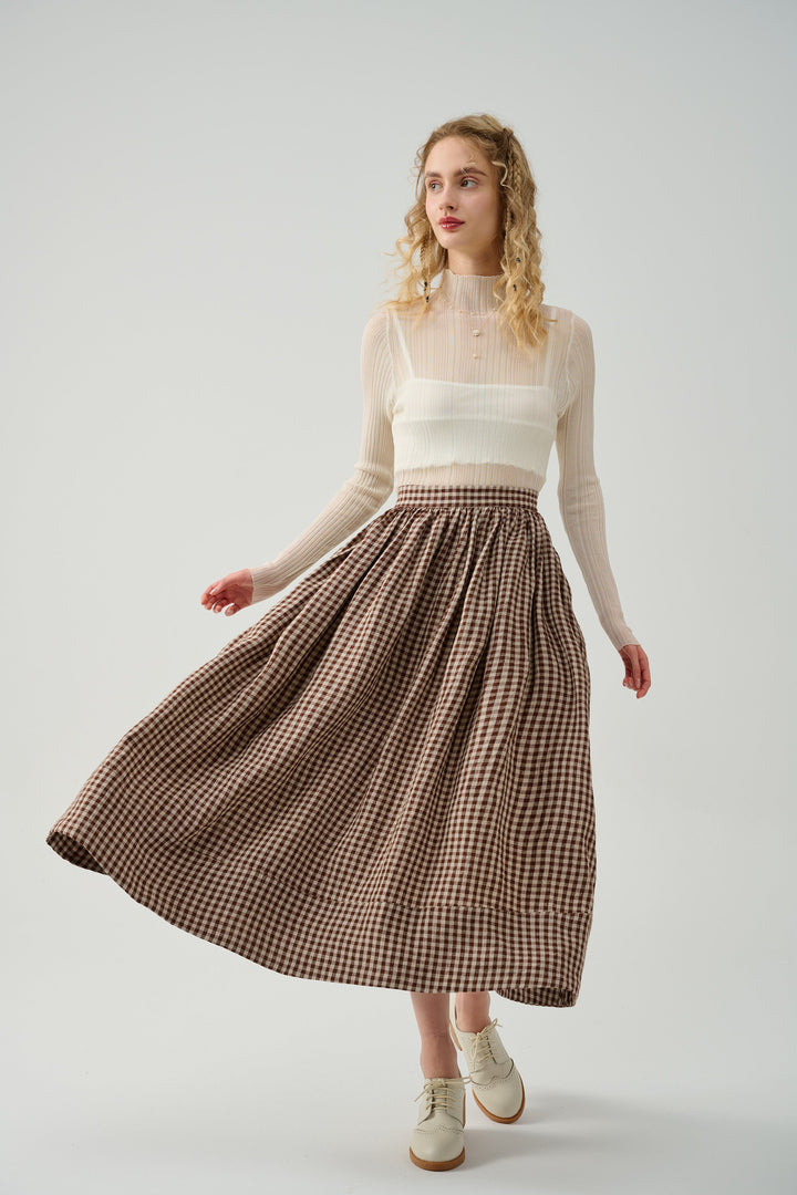 Daisy 03 | mustard yellow linen skirt