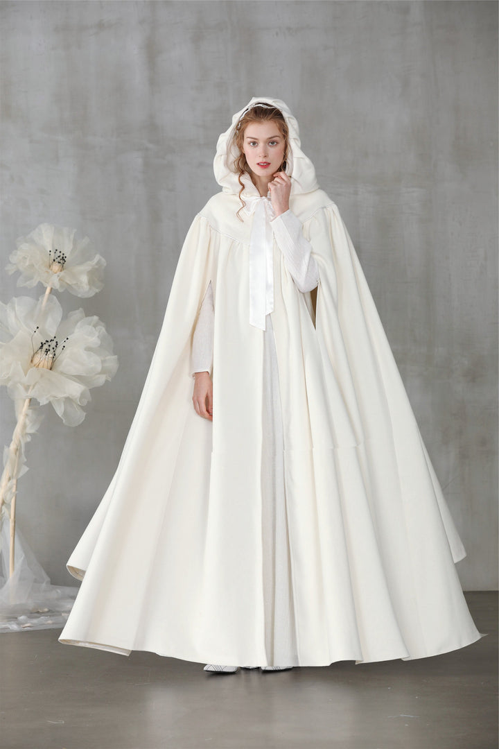 Perfumer 33 | white wool cloak wedding cape