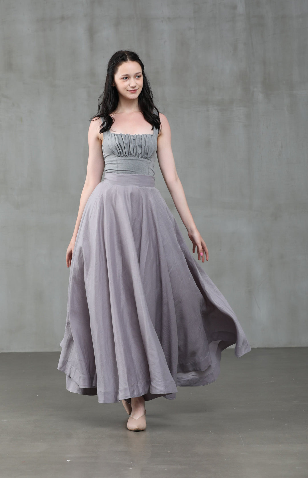 Cherry 22 | silver gray skirt