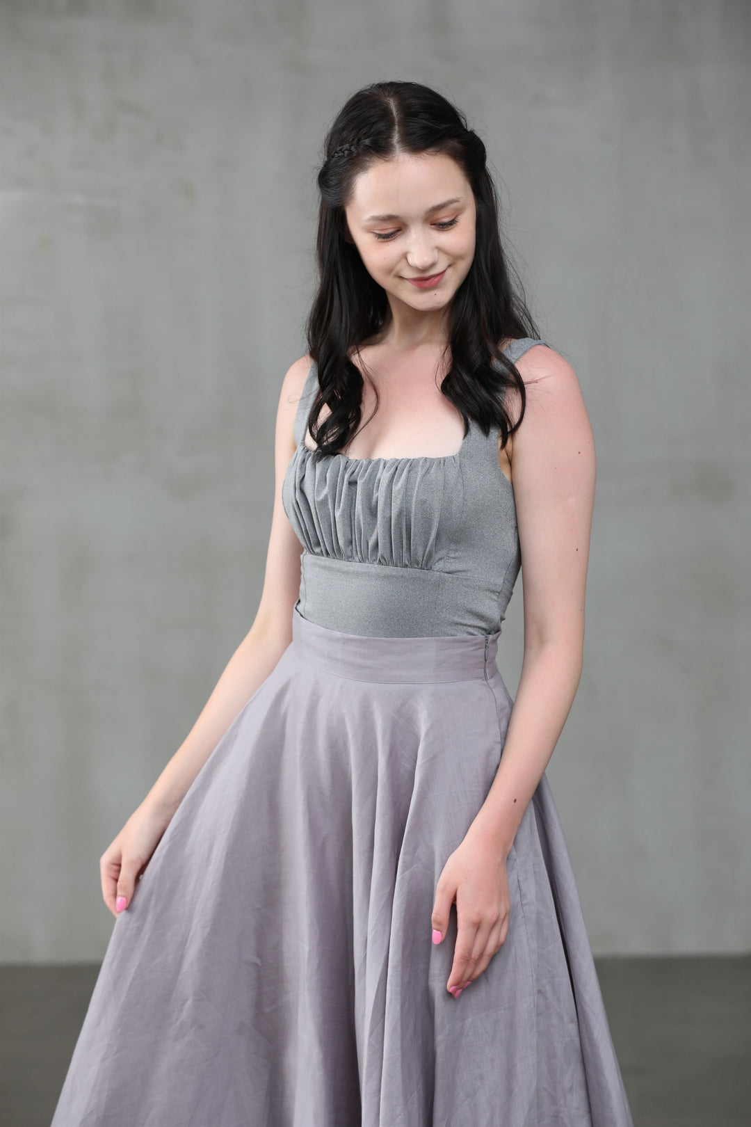 Cherry 22 | silver gray skirt