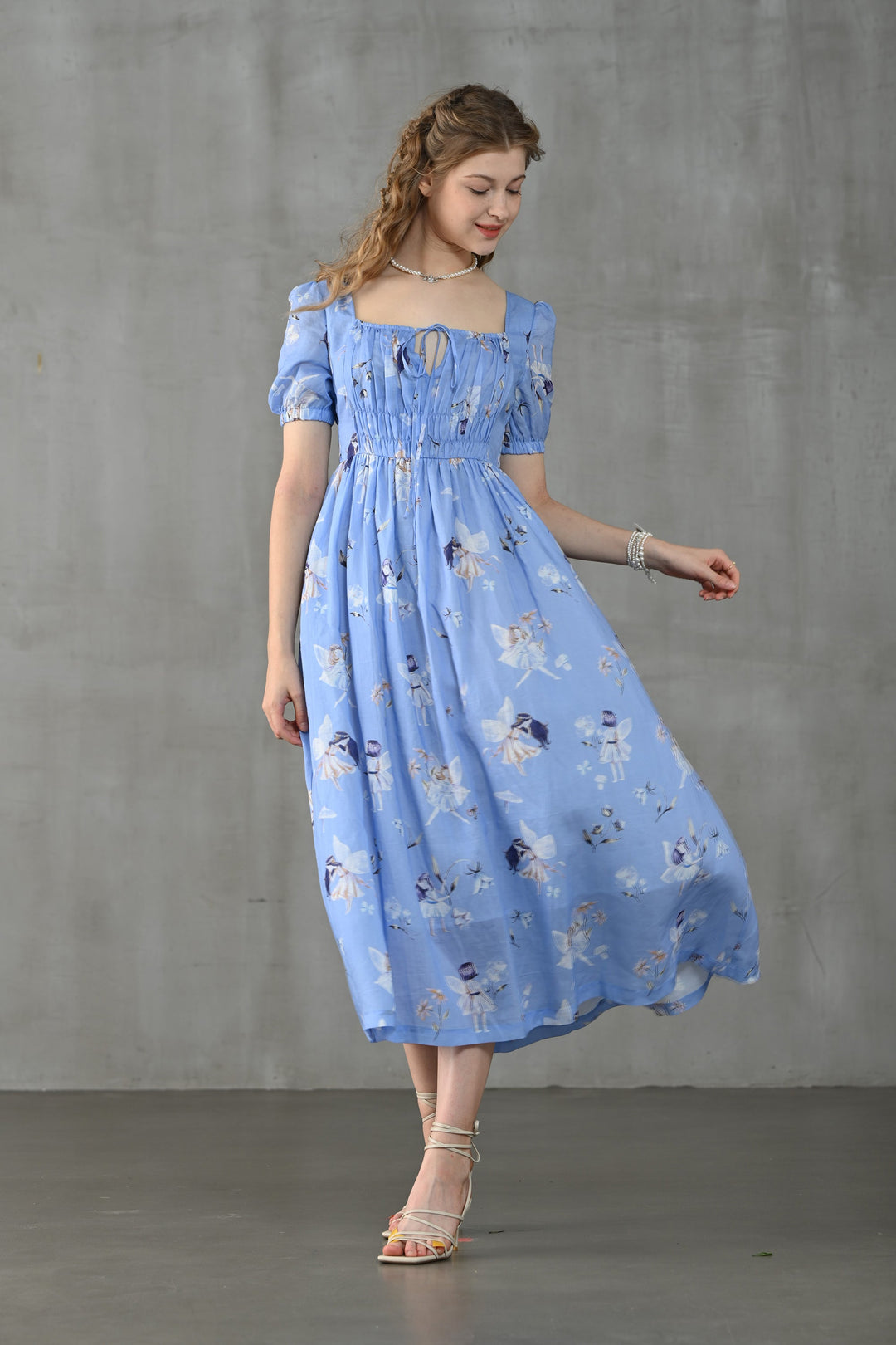 BERGAMOTE 20 | Floral Linen Dress