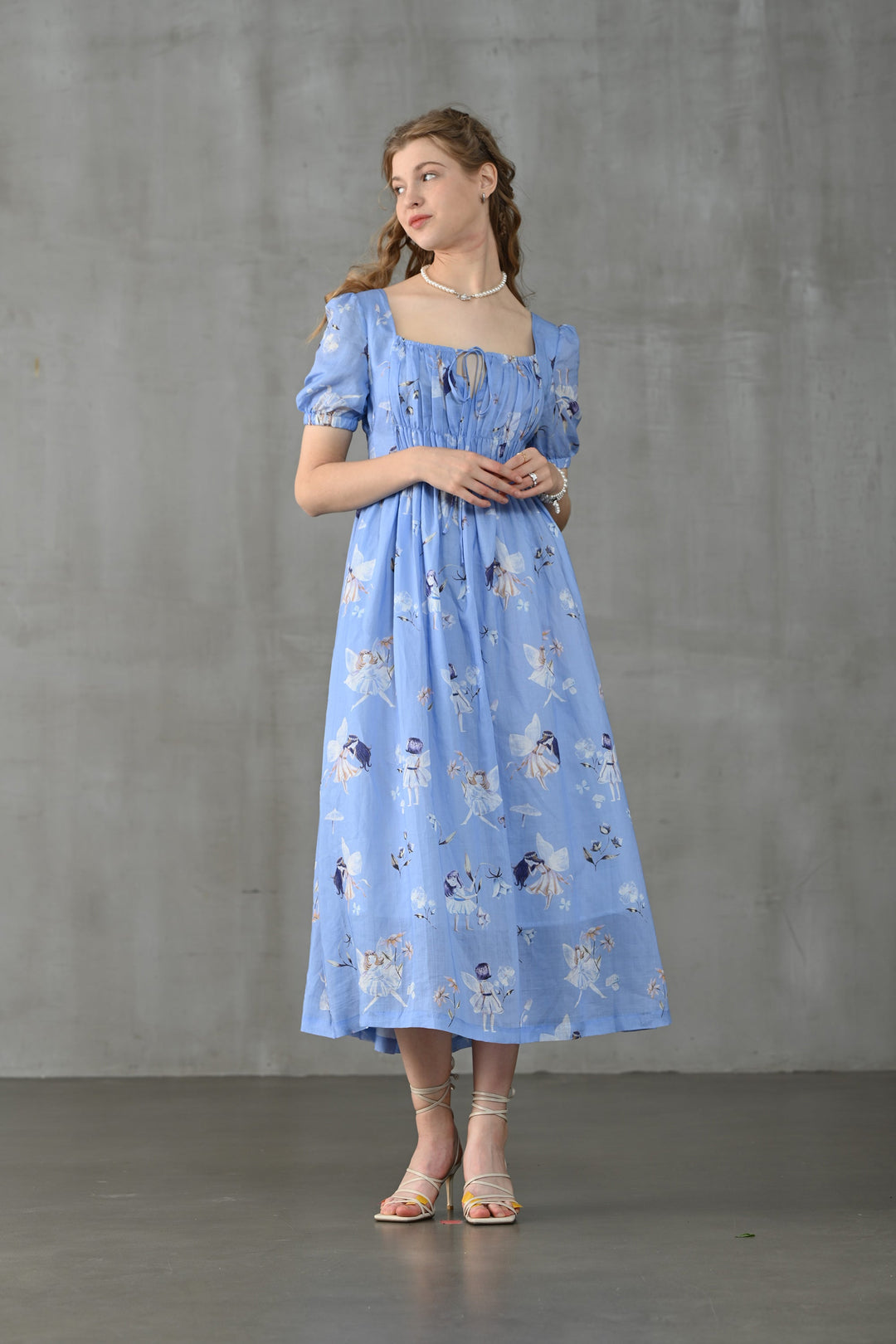 BERGAMOTE 20 | Floral Linen Dress