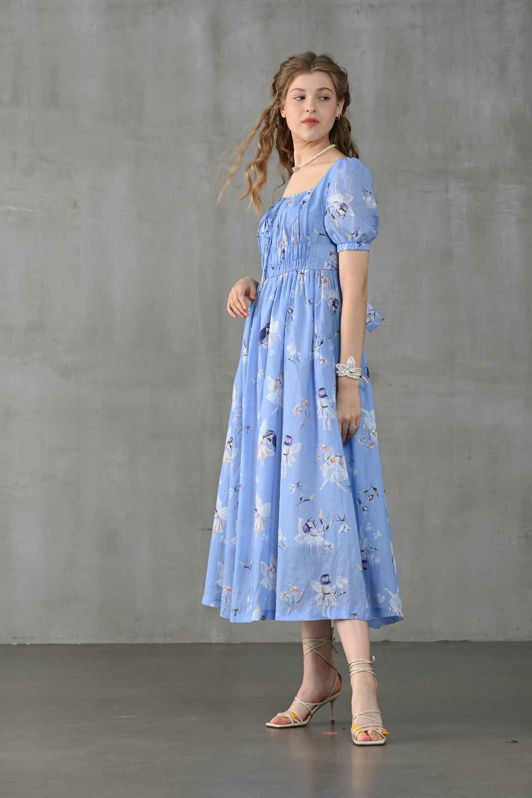 BERGAMOTE 20 | Floral Linen Dress