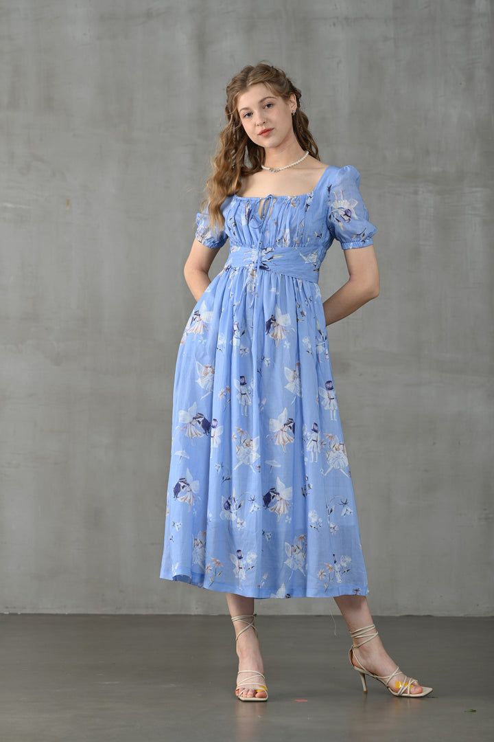 BERGAMOTE 20 | Floral Linen Dress