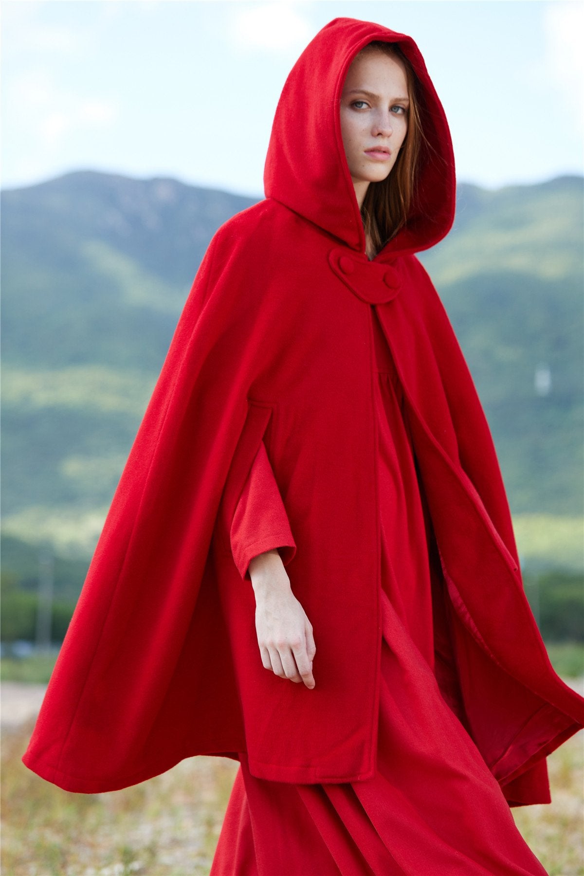 The New Yorker Hooded Cashmere Cape