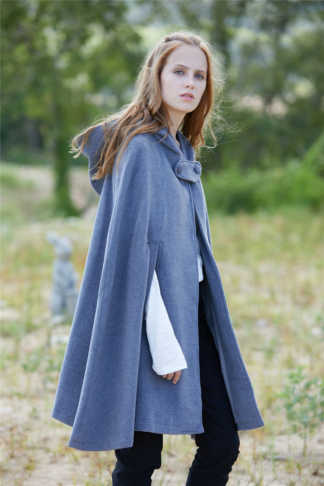 The New Yorker | Hooded Cashmere Cape