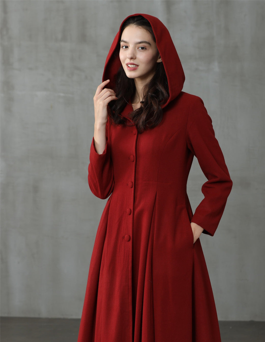 My Fair Lady | Red Hooded Coat