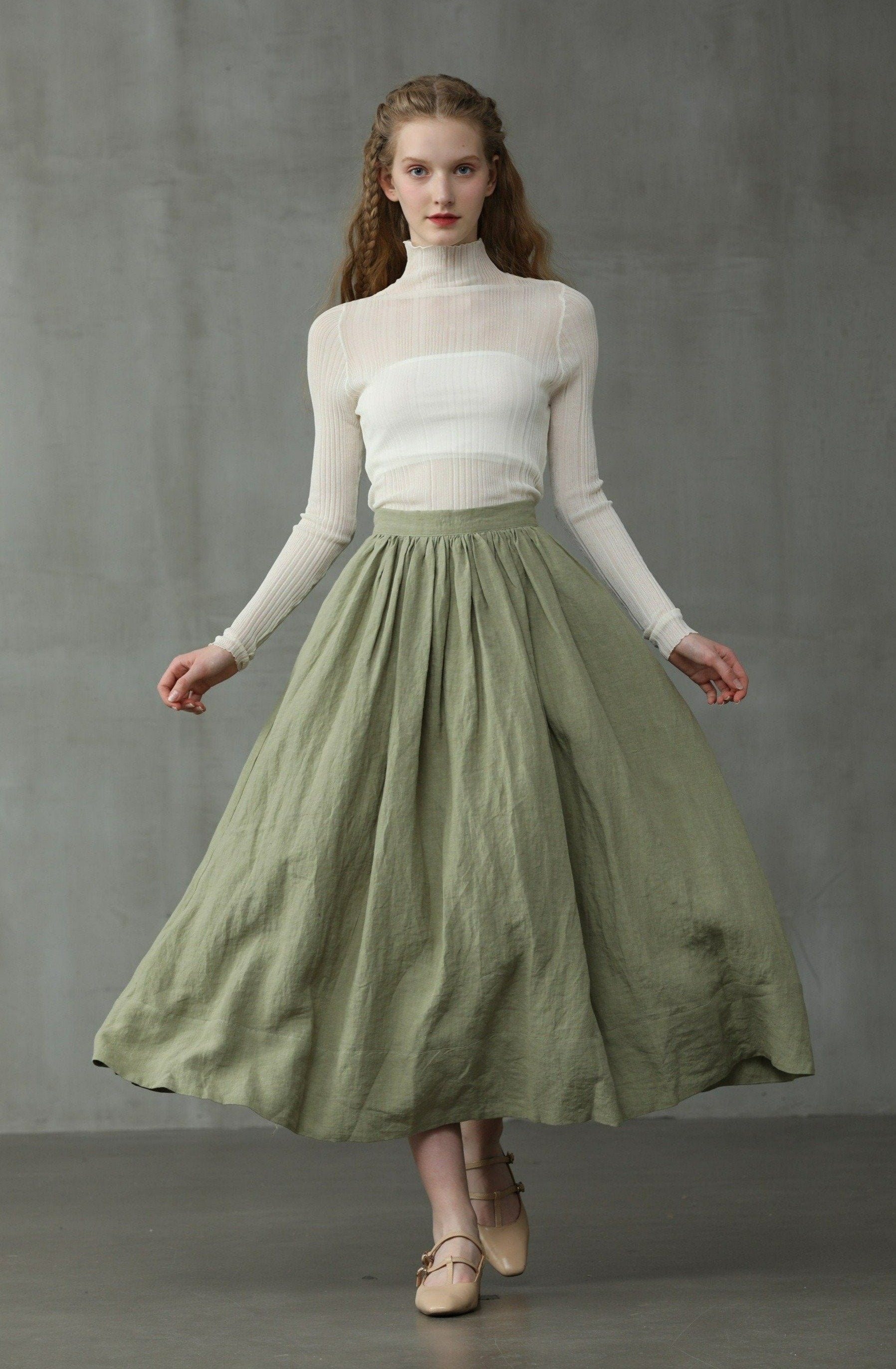 Daisy Linen Skirt