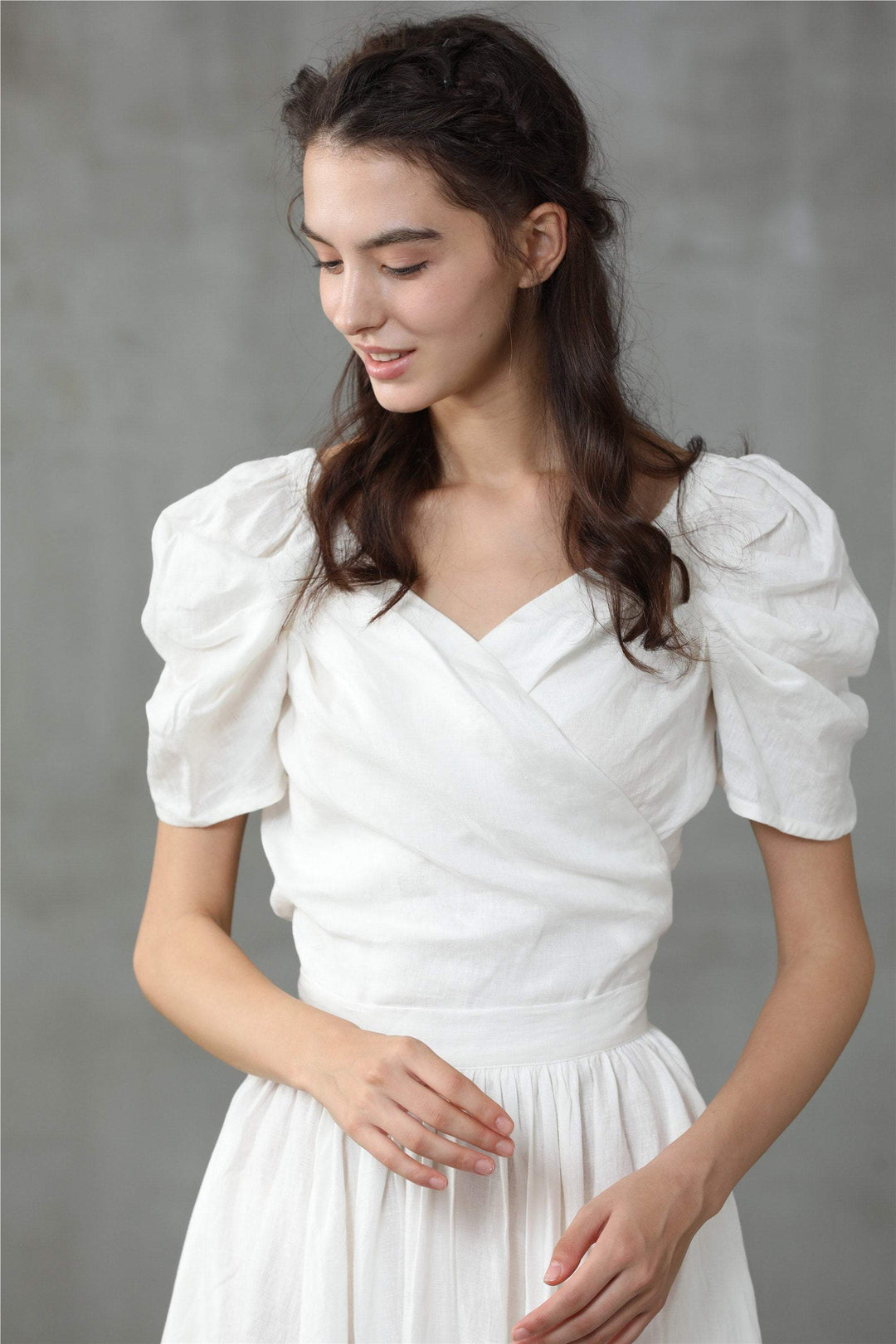 Poppy 23  | Ivory linen fairy skirt