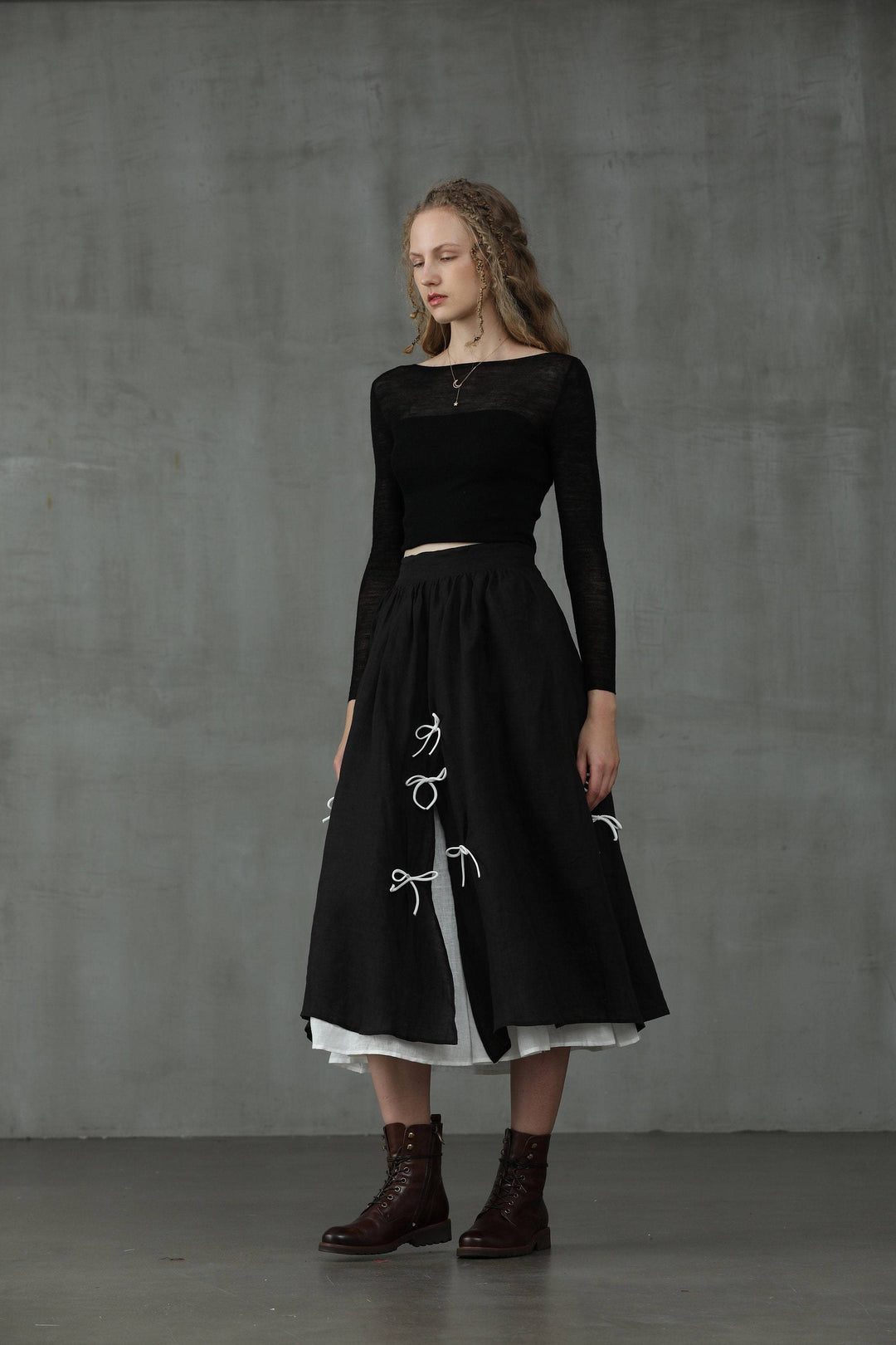 Black Star 17 | formal linen skirt