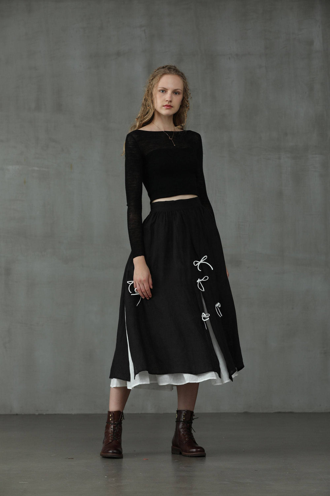 Black Star 17 | formal linen skirt