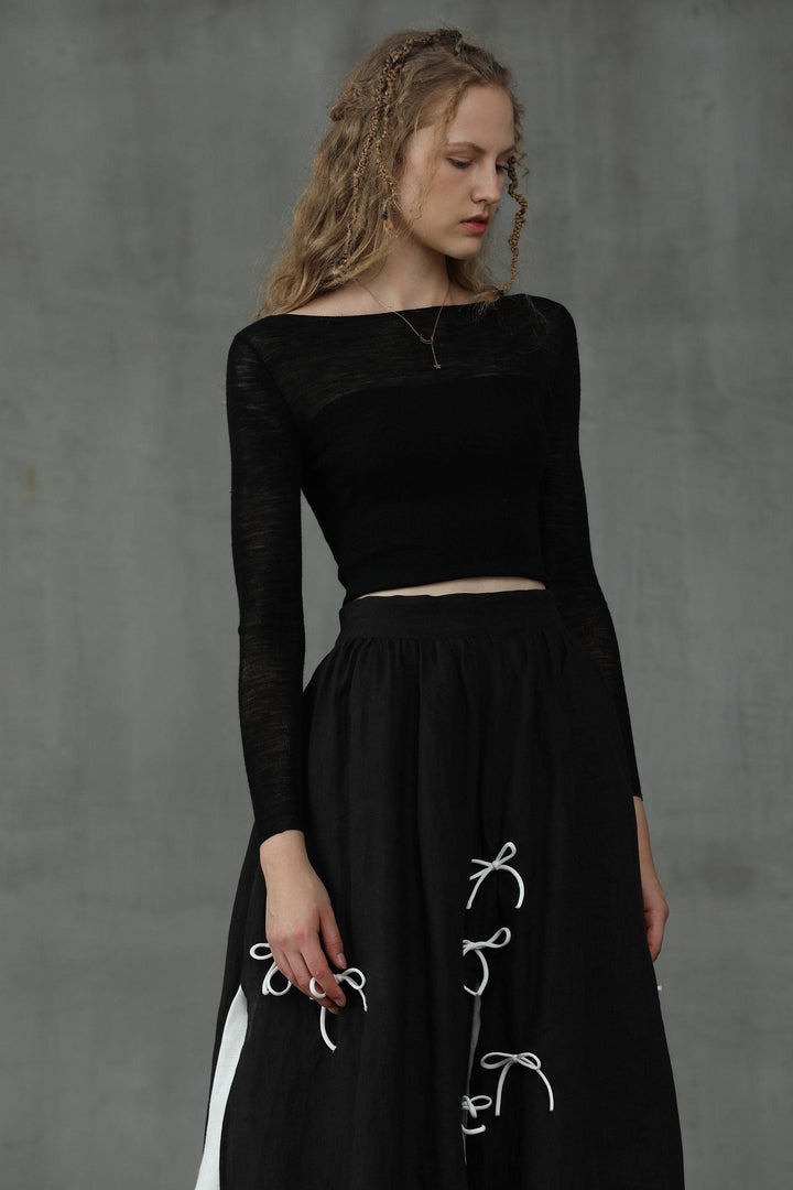 Black Star 17 | formal linen skirt