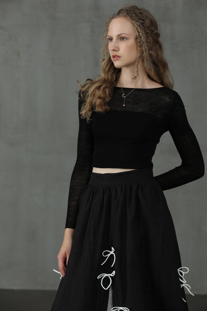 Black Star 17 | formal linen skirt