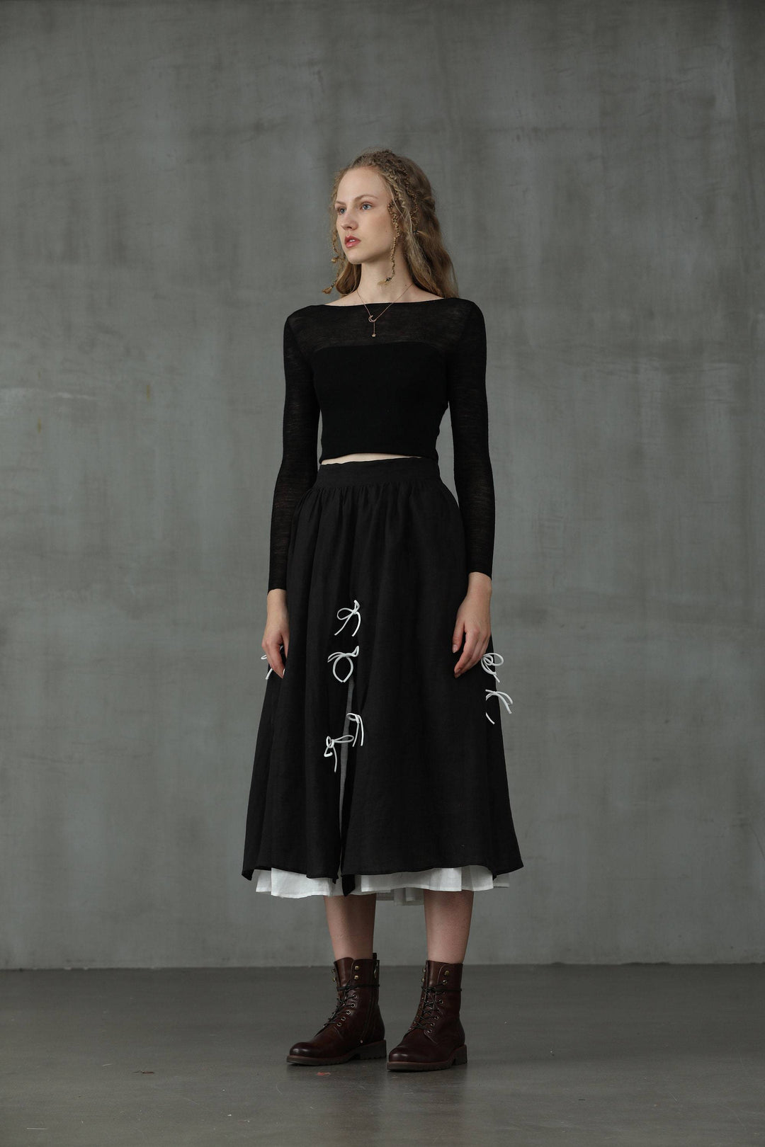 Black Star 17 | formal linen skirt