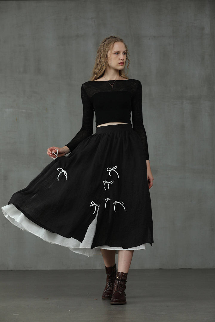 Black Star 17 | formal linen skirt