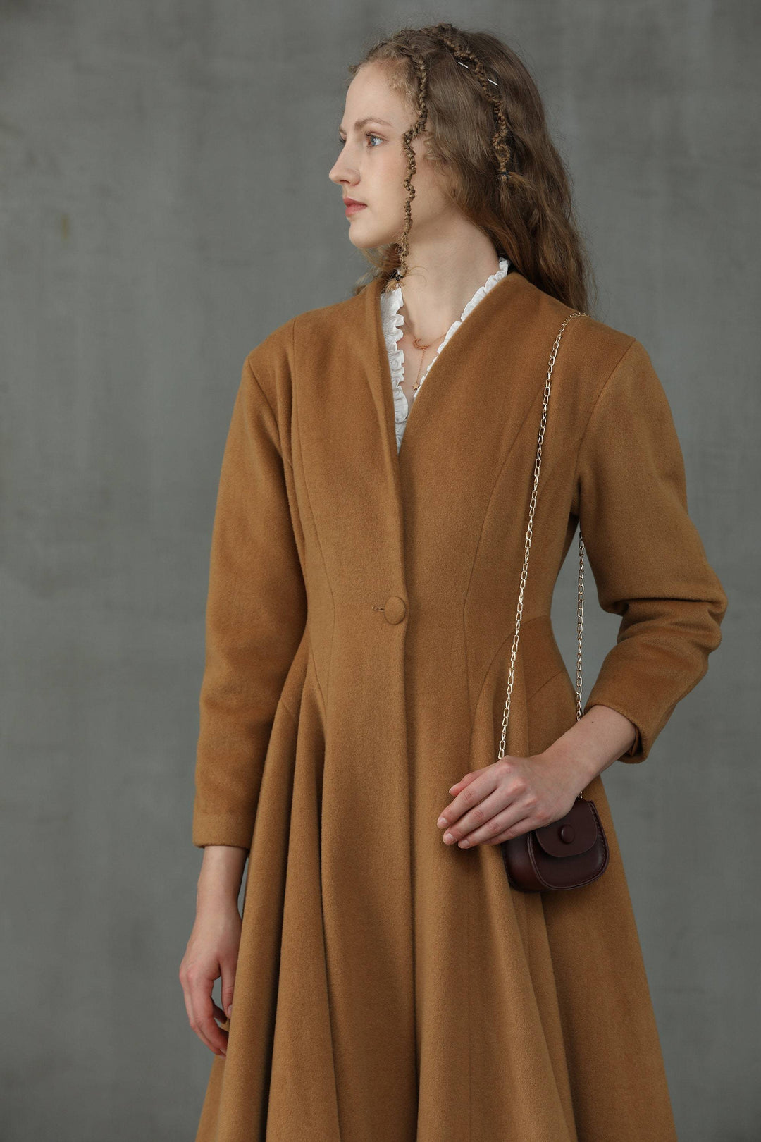 Little Women 22 | Wool Coat in Tan