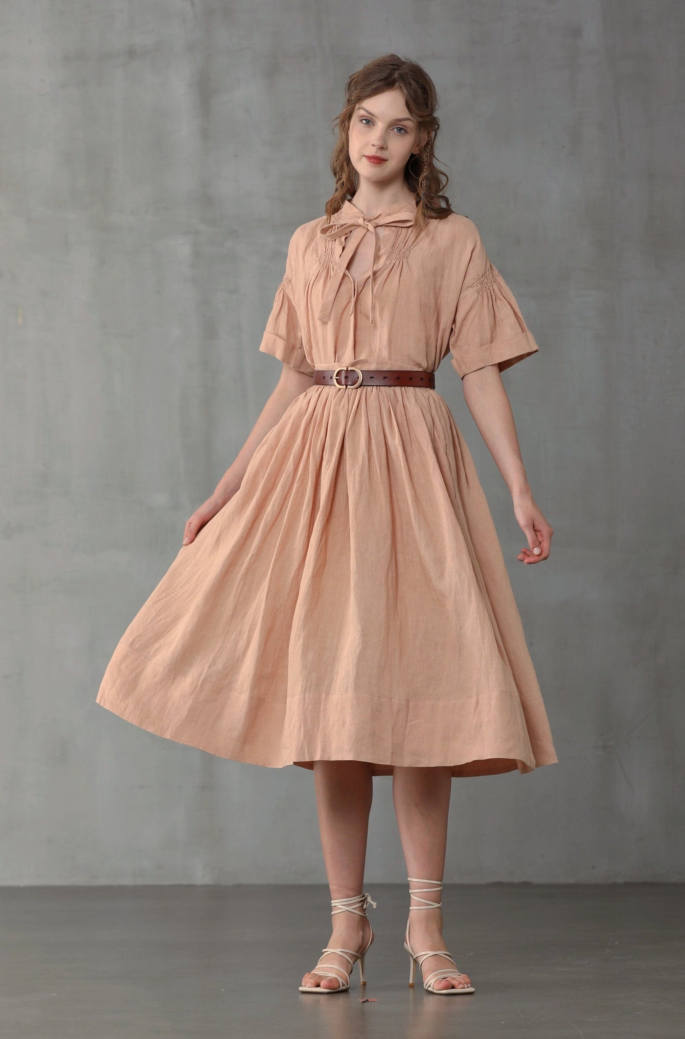 Daisy 03  PLUS SIZE Linen Skirt – Linennaive