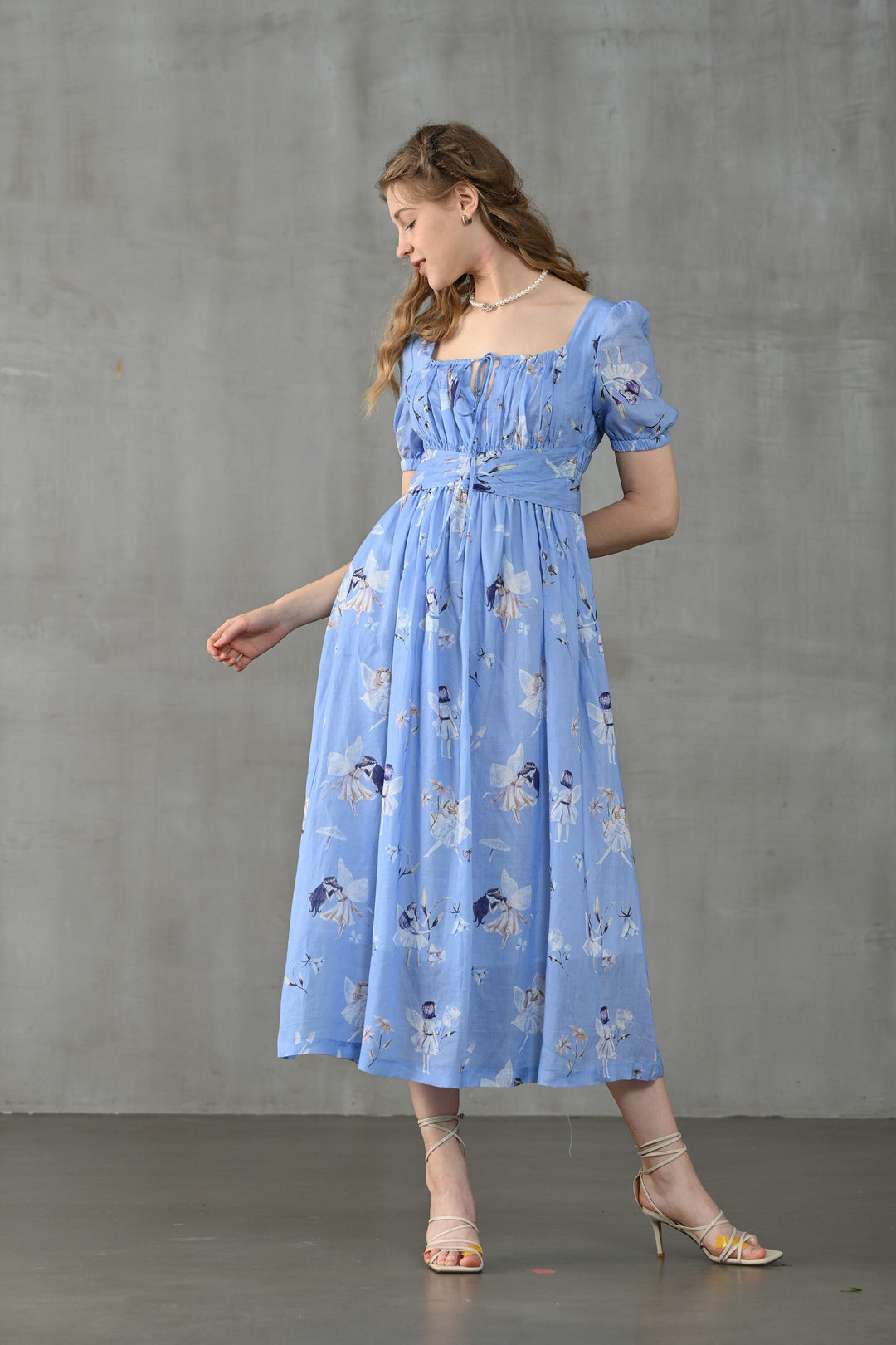 BERGAMOTE 20 | Floral Linen Dress