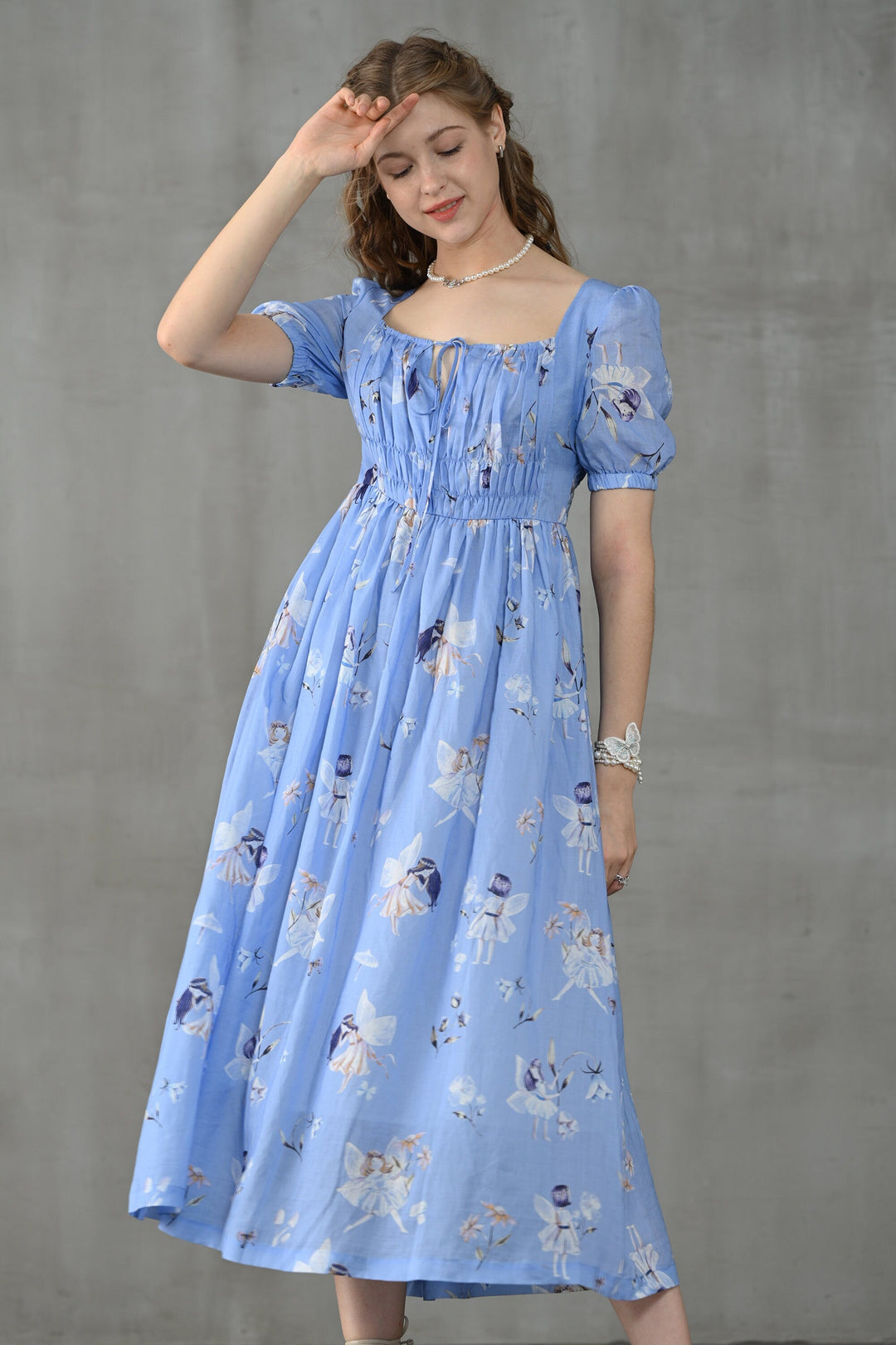 BERGAMOTE 20 | Floral Linen Dress