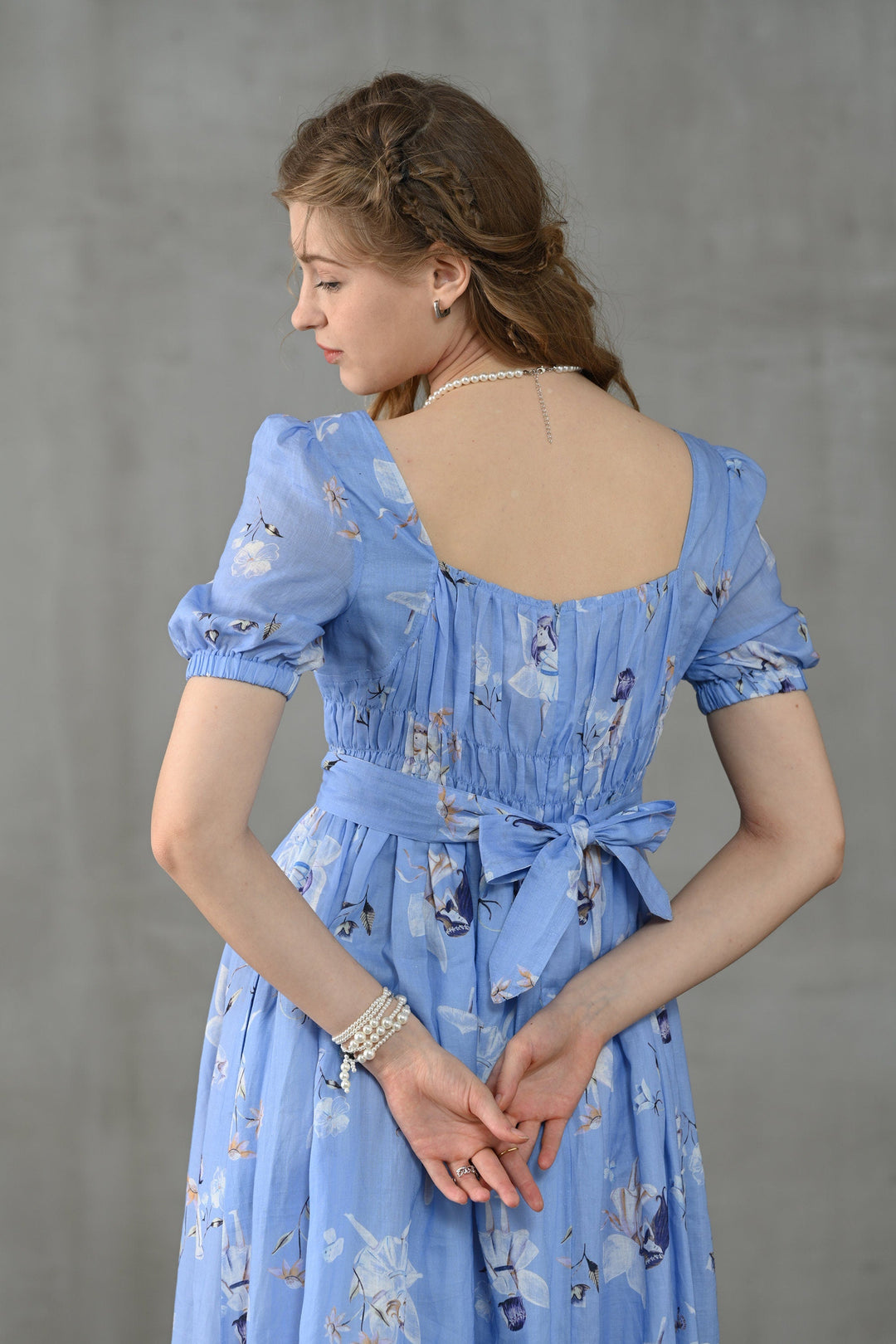 BERGAMOTE 20 | Floral Linen Dress