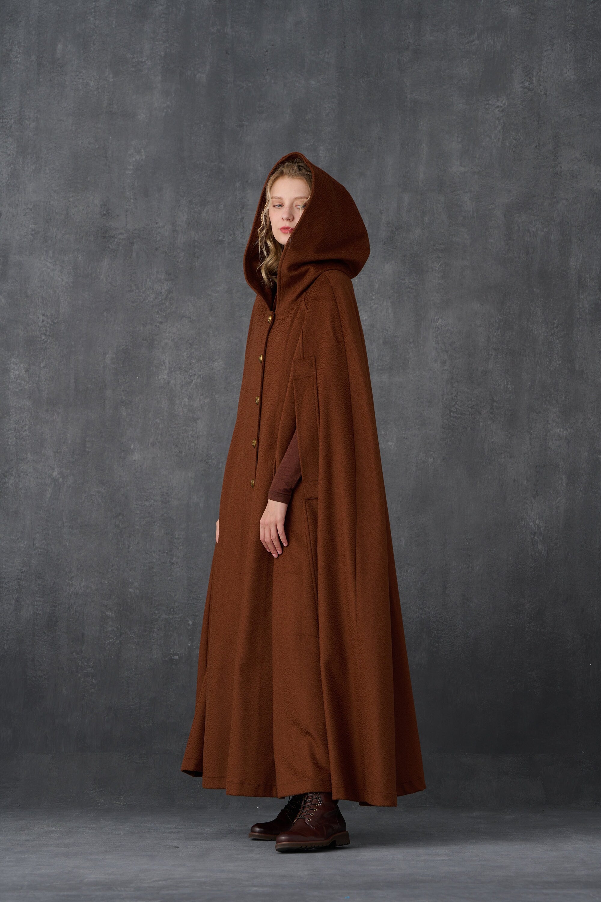 Maxi cape coat best sale