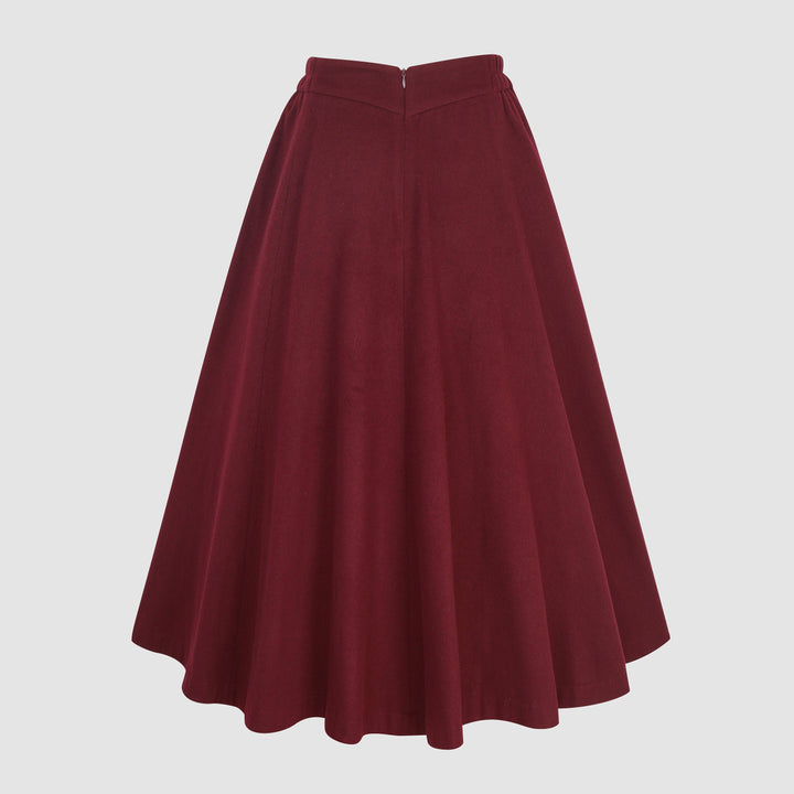 The Soft Lawn 12 | Midi Wool Skirt