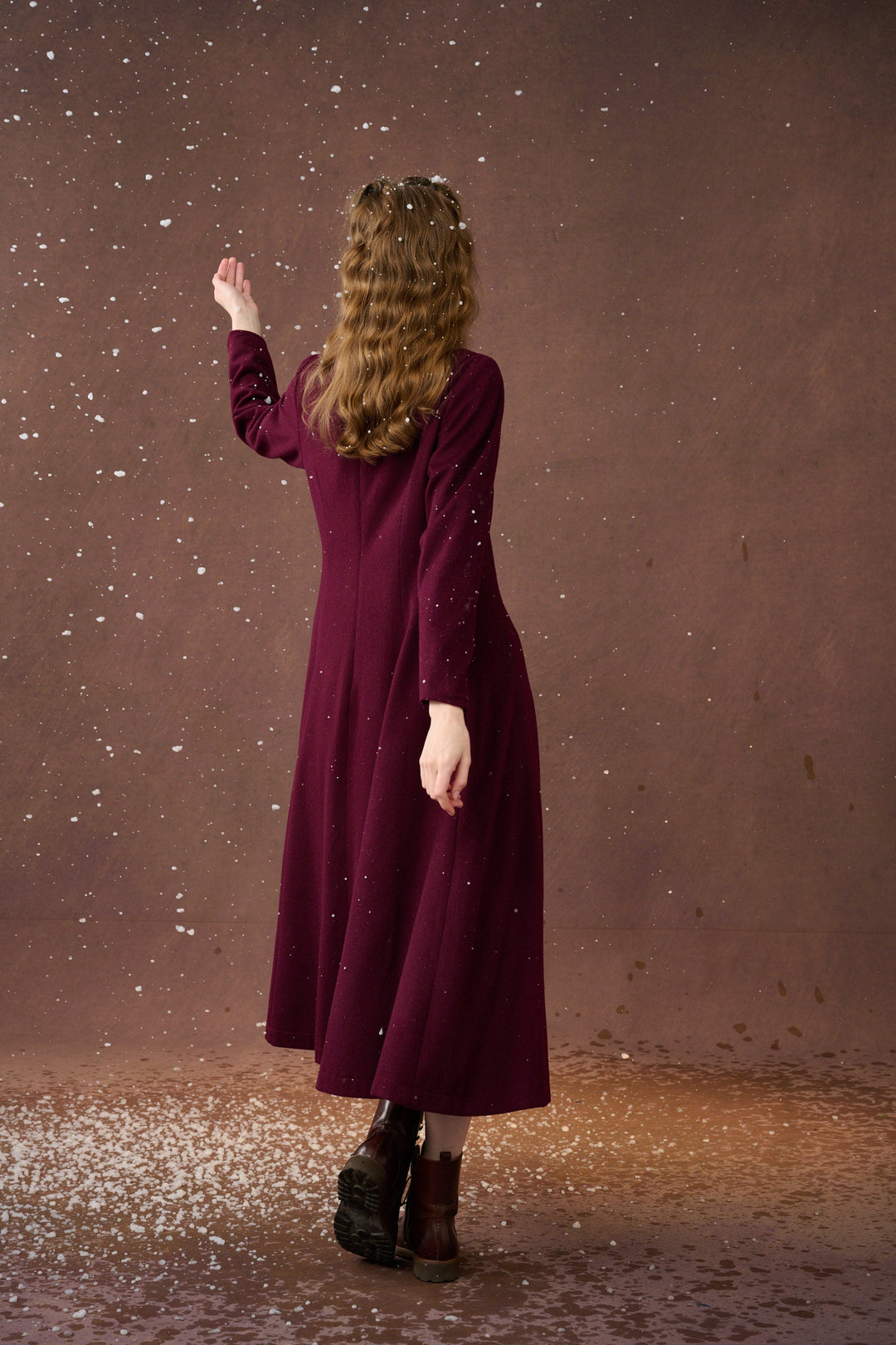 Mistletoe 17 | Vintage wool dress in Purple