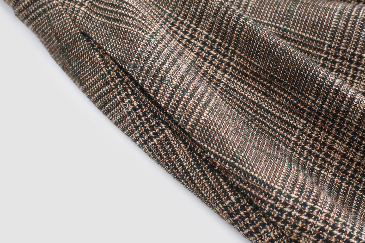 Santal 3  Retro Plaid Midi Wool Skirt – Linennaive