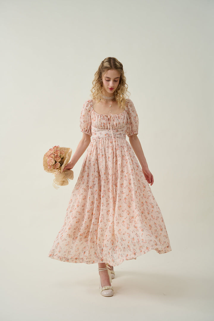 Alice 19 | Floral linen dress