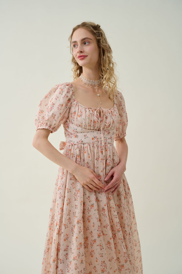 Alice 19 | Floral linen dress