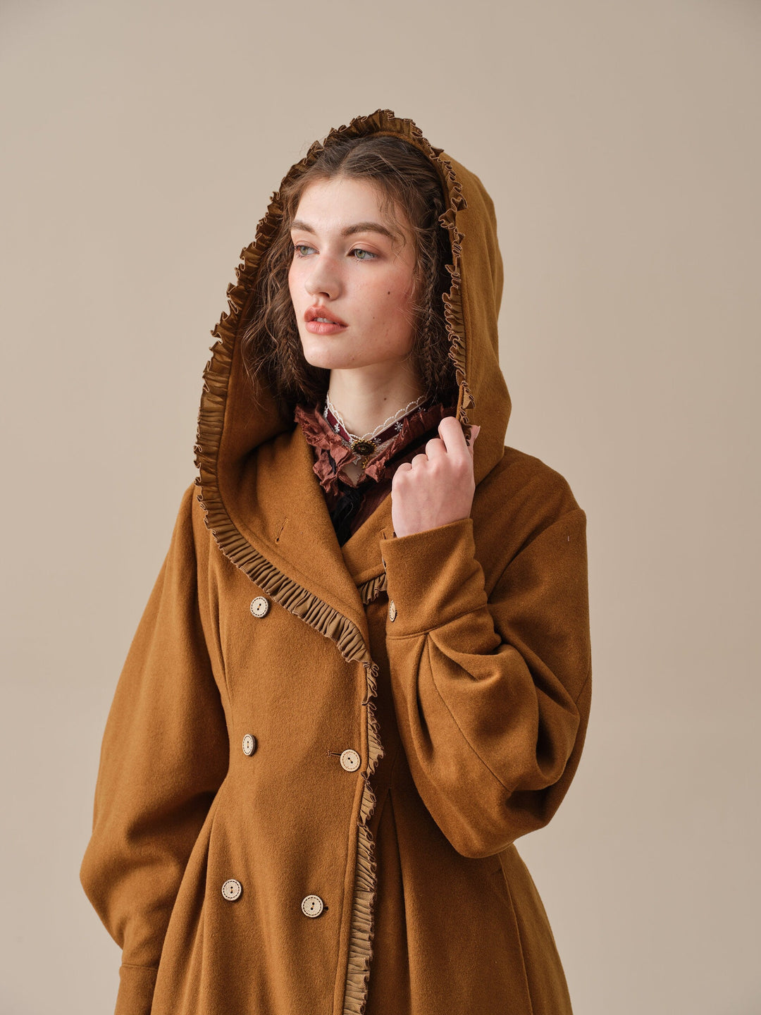 Jacques 25| long hooded victorian coat (100% wool)