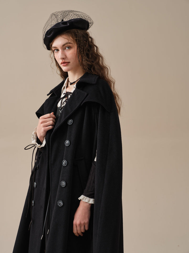 Jori 17 | 100% wool cloak coat