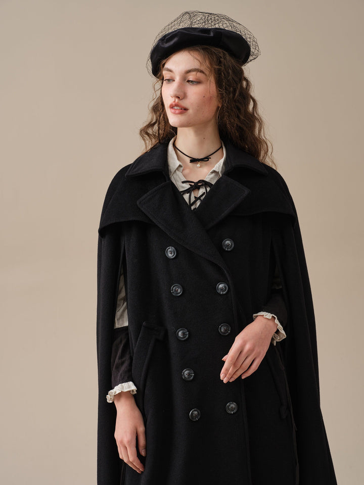 Jori 17 | 100% wool cloak coat