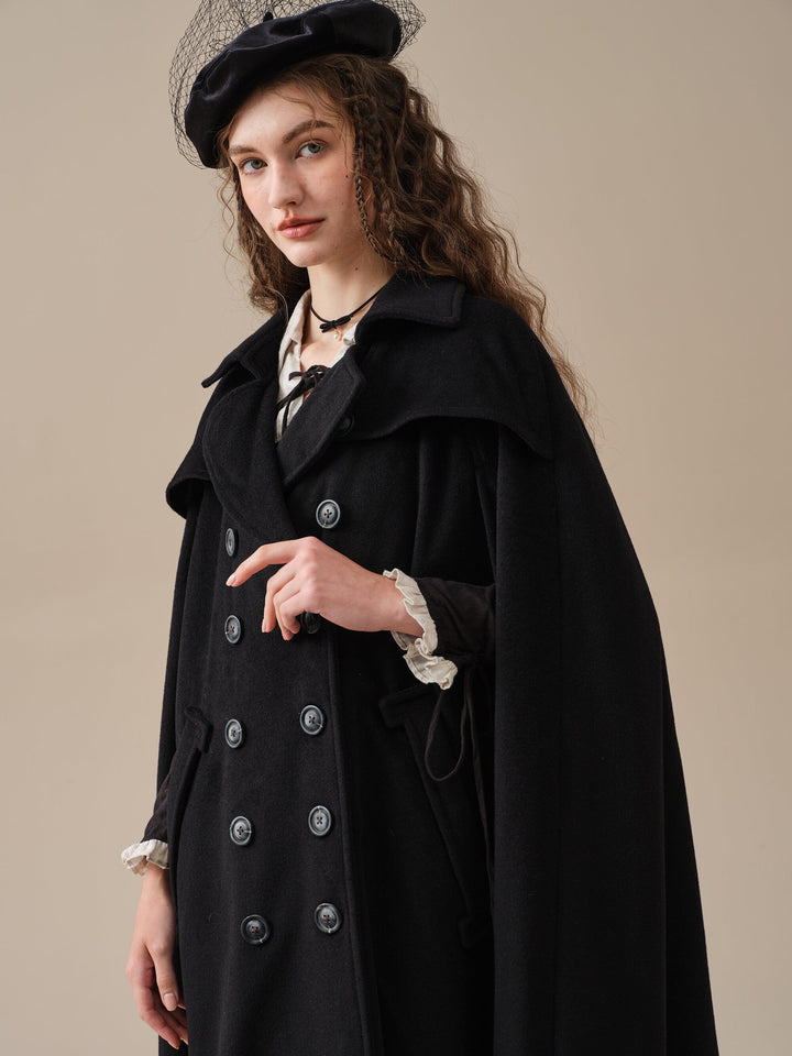 Jori 17 | 100% wool cloak coat