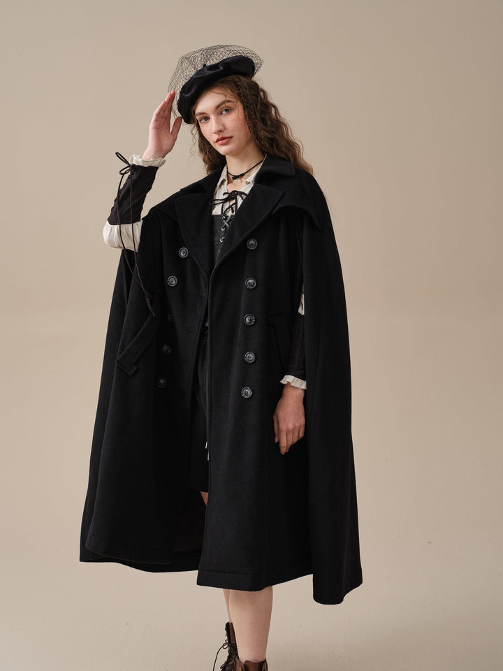 Jori 17 | 100% wool cloak coat