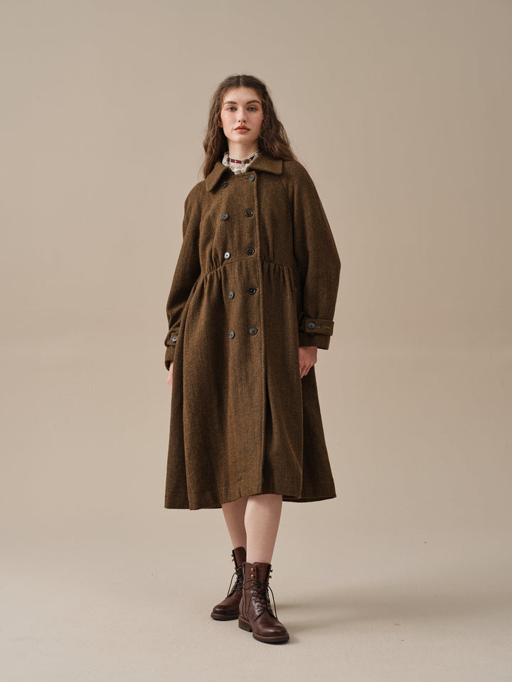 Oscar 31 |double breasted wool jacket coat