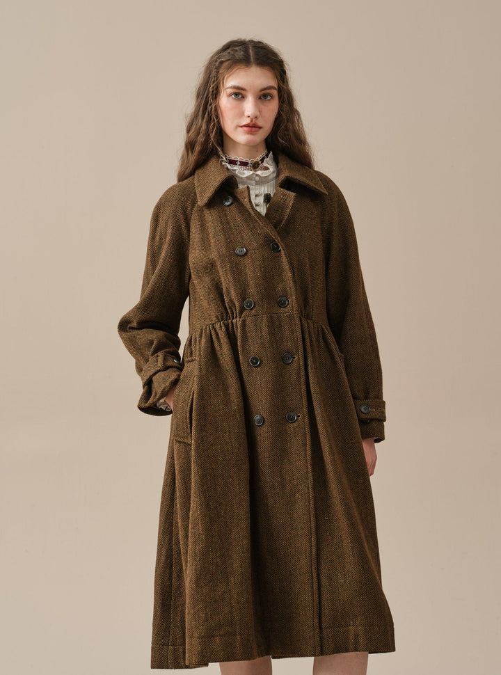 Oscar 31 |double breasted wool jacket coat