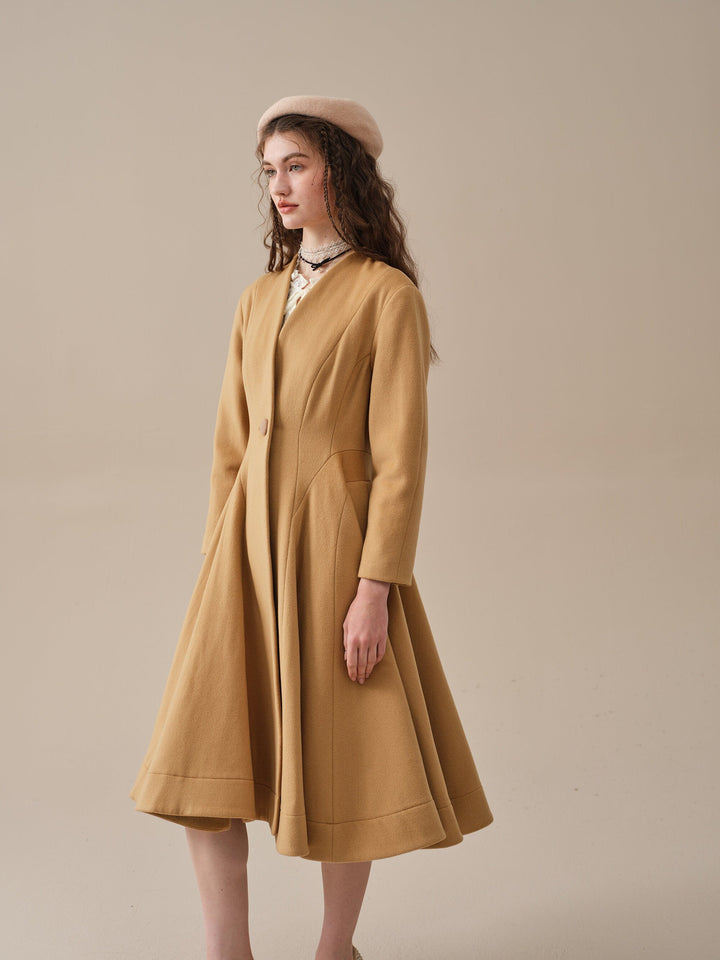 LITTLE WOMEN 22 | WOOL COAT IN GoldenRod