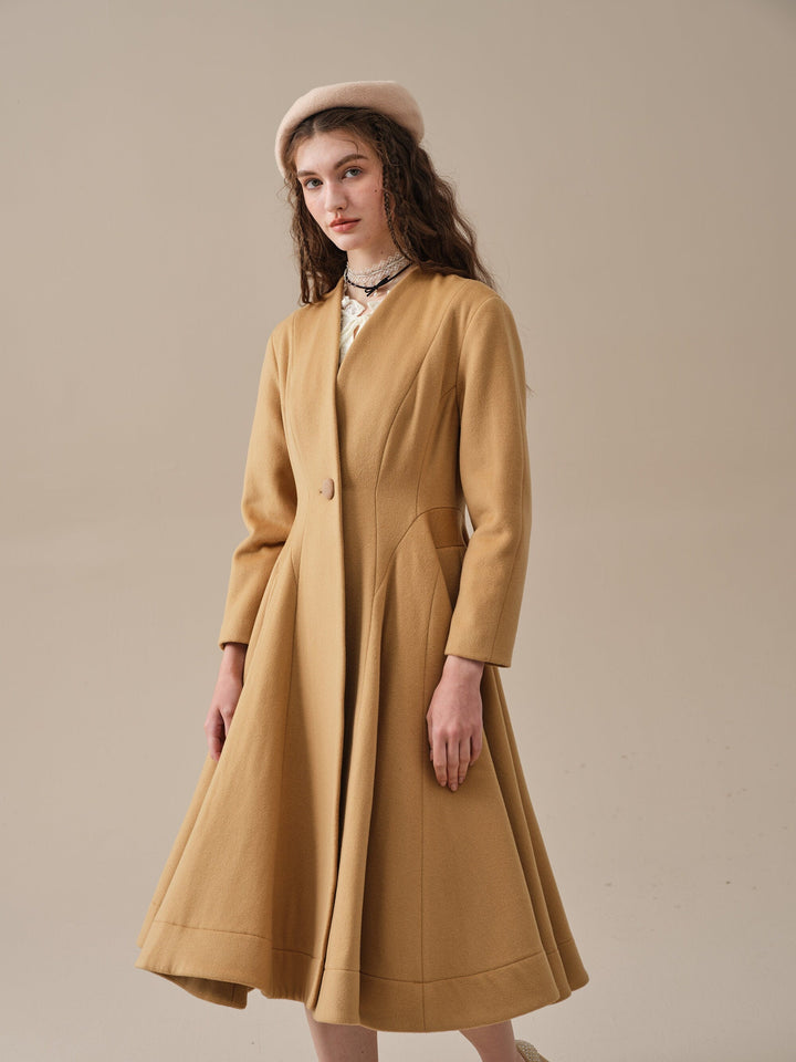 LITTLE WOMEN 22 | WOOL COAT IN GoldenRod