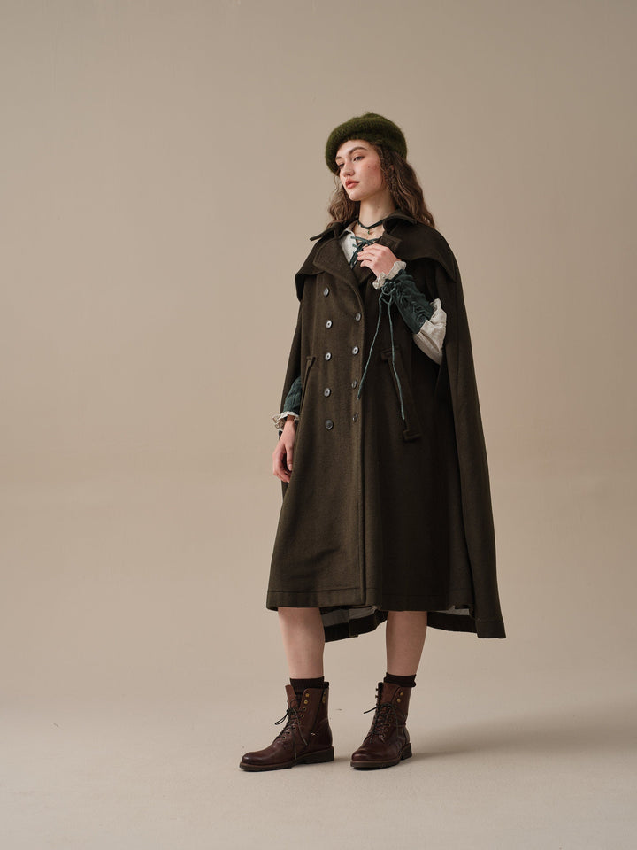 Jori 17 | 100% wool cloak coat