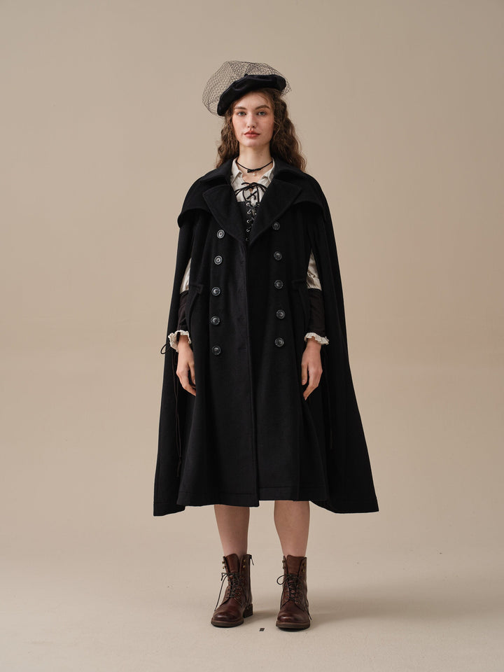 Jori 17 | 100% wool cloak coat