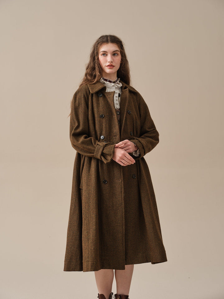 Oscar 31 |double breasted wool jacket coat