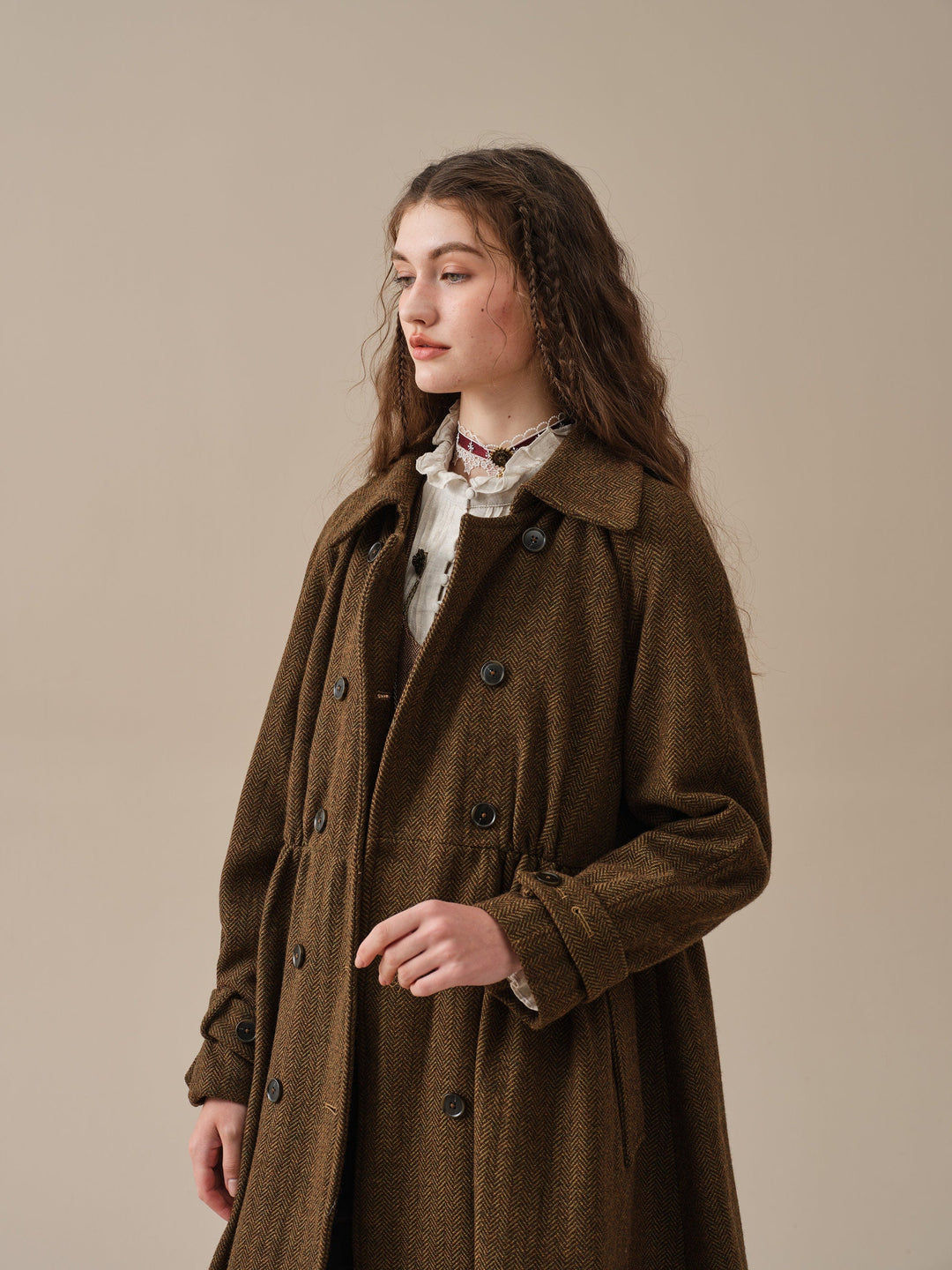 Oscar 31 |double breasted wool jacket coat