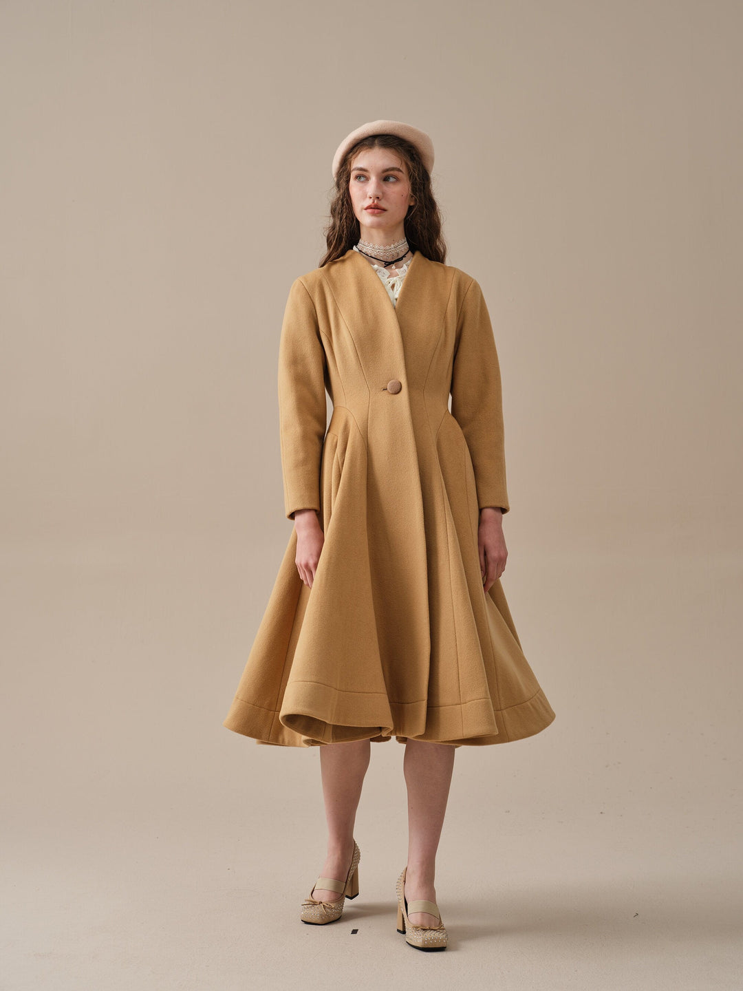 LITTLE WOMEN 22 | WOOL COAT IN GoldenRod